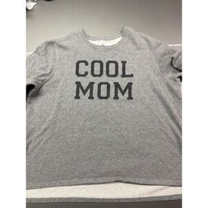 PositiviTees Cool Mom Graphic Sweatshirt Womens XL 16/18 Long Sleeve Pullover